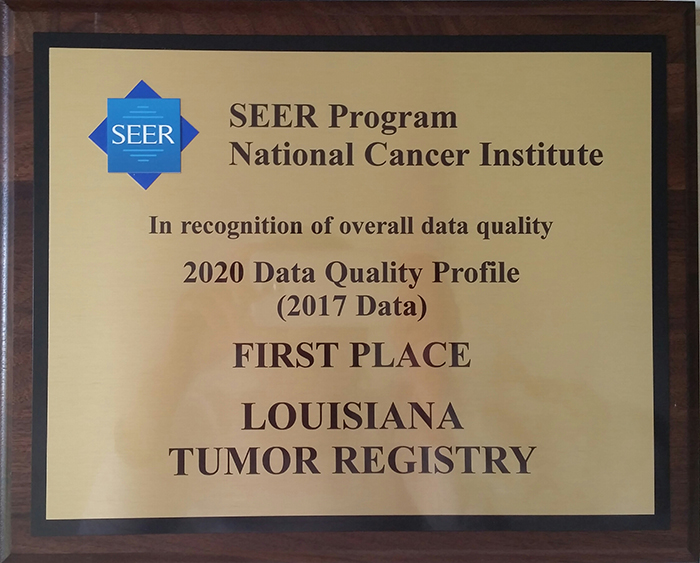 NCI SEER 1st Place Award